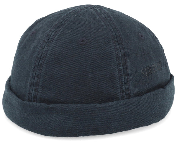 Docker Cotton Black Short Beanie
