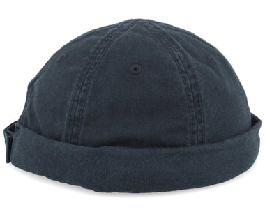 Docker Cotton Black Short Beanie