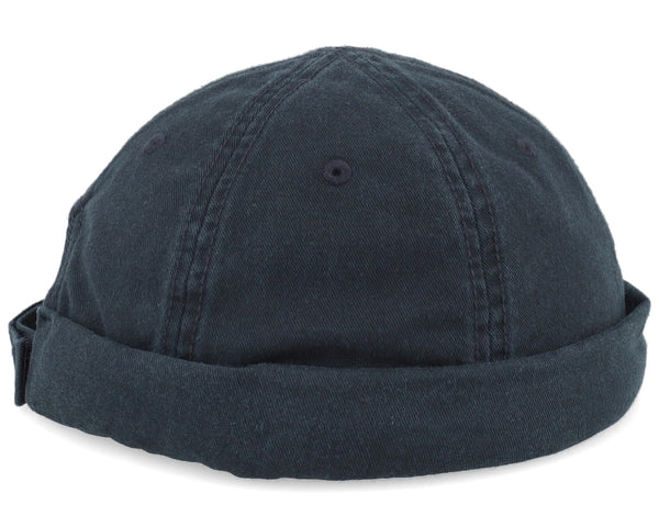 Docker Cotton Black Short Beanie