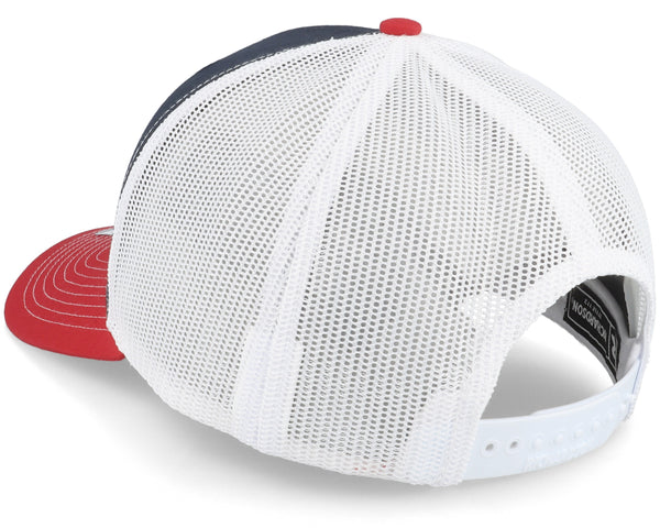 Mountain 3d Navy/White/Red Trucker 21.7-23.6 in.