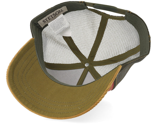 Big Size Cap Skull Yellow/Red A-frame Trucker23.2-25.2 in.
