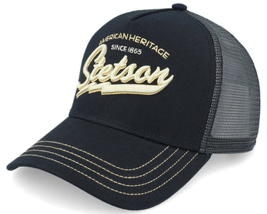Big Size American Heritage Classic Black A-Frame Trucker 23.2-25.2 in