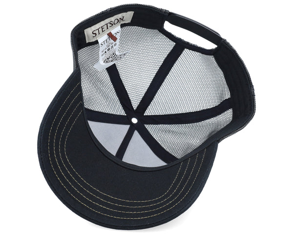 Big Size American Heritage Classic Black A-Frame Trucker 23.2-25.2 in